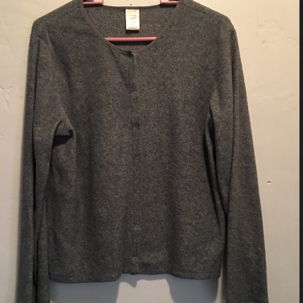 Gray Snap Sweater